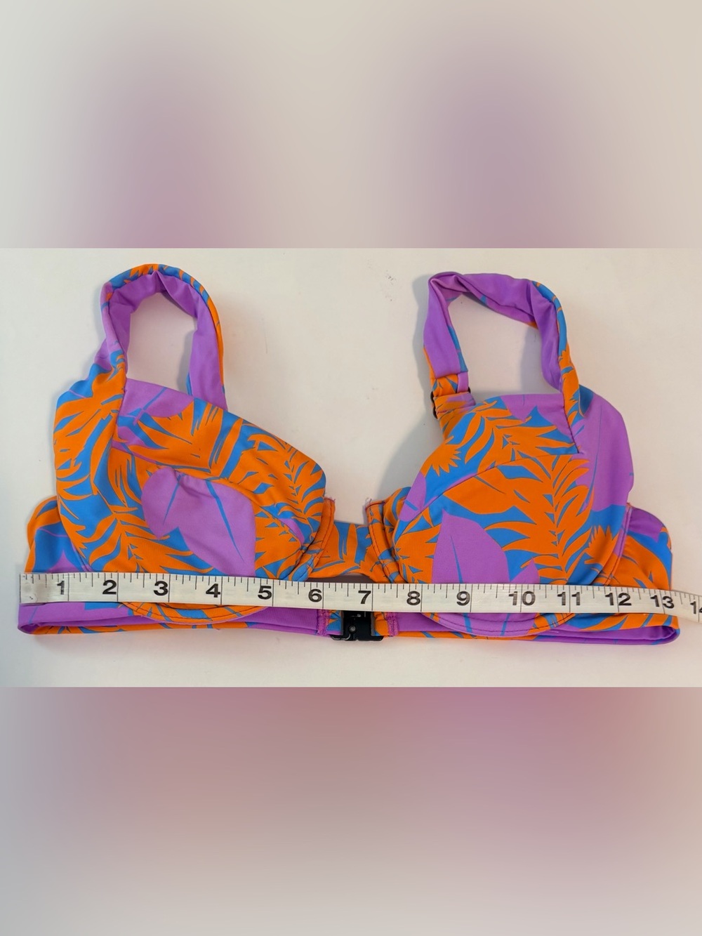 VETCHY Laguna Tropical Leaf Underwire Bikini Top - Picture 8 of 8